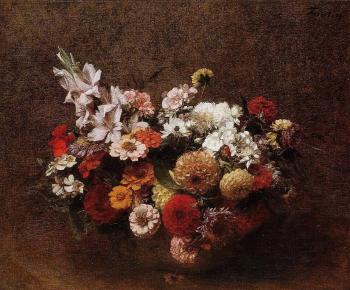 Henri Fantin-Latour : Bouquet of Flowers IV